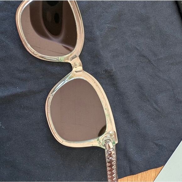 Dior Diorama1 Mirrored Wayfarer Sunglasses Womens Pink Metal Logo Italy main image 6
